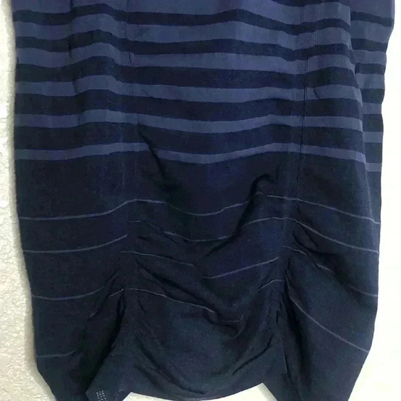 Athleta Racerback Tank Top Women's Large Purple Striped Athletic - Picture 3 of 7